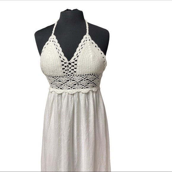 Lil BETTER, DO IT BETTER crochet knit top SUN DRESS size Small - Picture 1 of 13